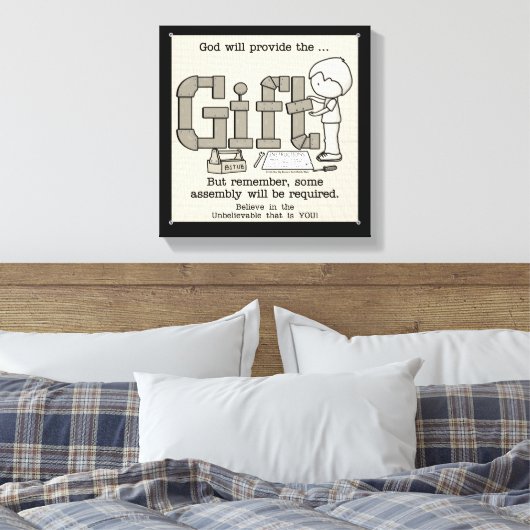 Erforderliche Assembly Leinwanddruck (Insitu (Schlafzimmer))