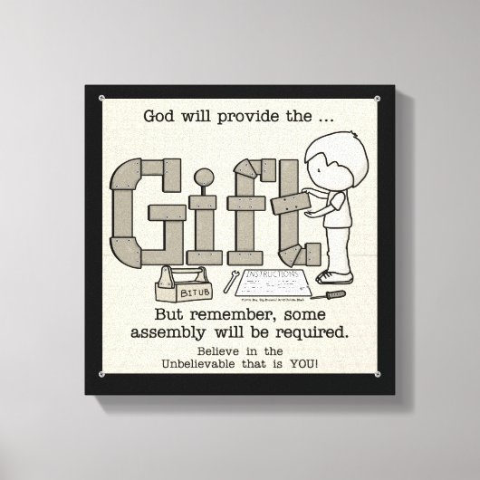 Erforderliche Assembly Leinwanddruck (Vorderseite)