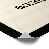 Erforderliche Assembly Poster (Ecke)