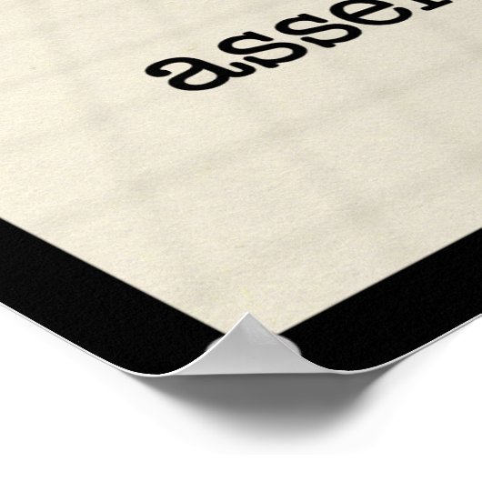 Erforderliche Assembly Poster (Ecke)