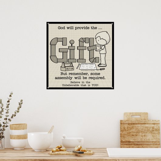 Erforderliche Assembly Poster (Küche)