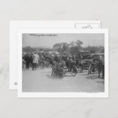 Erforderliche Krafträder, Paris-Foto Postkarte (Vorne/Hinten)