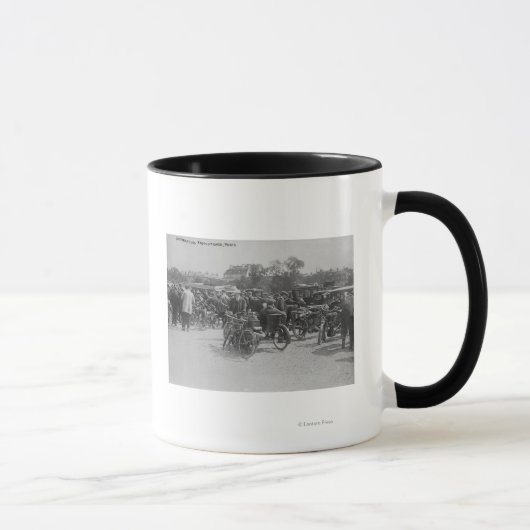 Erforderliche Krafträder, Paris-Foto Tasse (Rechts)