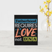 Erforderliche Liebe Nicht DNA Vathers Day Stepdad Karte (Gelbe Blume)