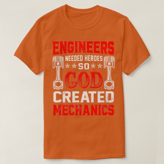 Erforderliche Maschinenbauingenieure T-Shirt (Design vorne)