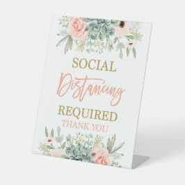 Erforderliche soziale Trennung Sockelschild