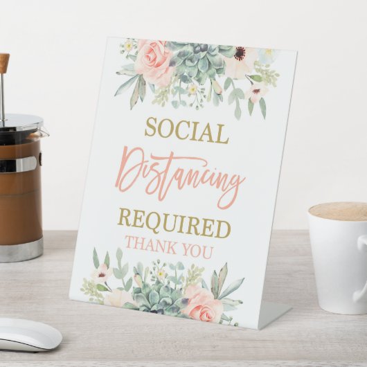 Erforderliche soziale Trennung Sockelschild (In SItu)