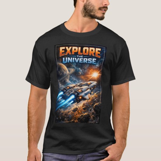 Erforsche das Universum T-Shirt (Vorderseite)