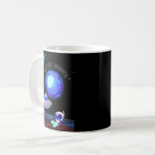 Erforsche die Unendlichkeit Kaffeetasse (Vorderseite Links)