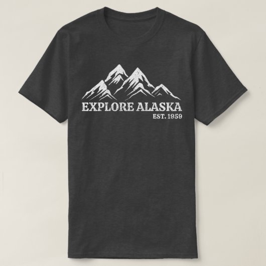 Erforschen Alaska TShirt (Design vorne)