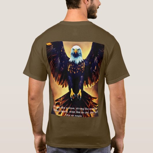 Erforschen der neuesten Trend in einfachen dunklen T-Shirt (Rückseite)