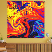 Erforschen des bunten Abstrakten Musters Leinwanddruck (Insitu (Wohnzimmer))