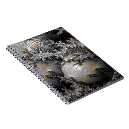 Erforschen des Mandelbrot Realm Spiral Notebook Notizblock (Rechte Seite)