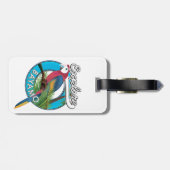 Erforschen des Retro-Logos von Hawaii Gepäckmarke Gepäckanhänger (Rückseite horizontal)