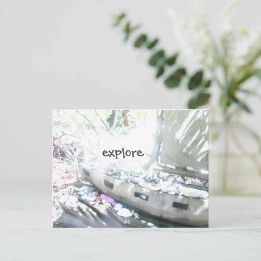 erforschen postkarte (Stehend Vorderseite)