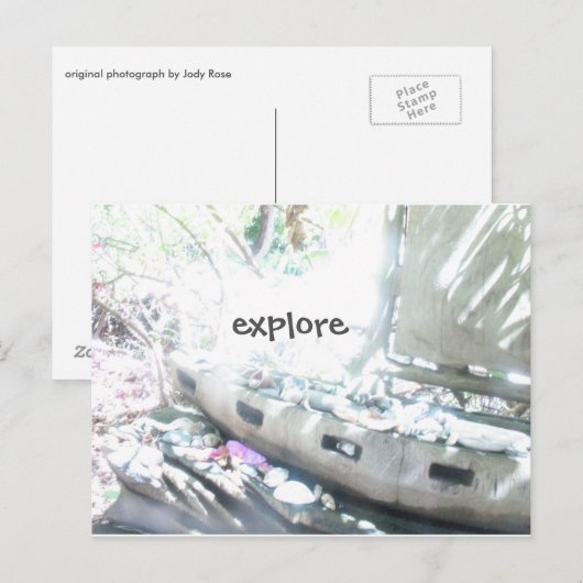 erforschen postkarte (Vorne/Hinten)
