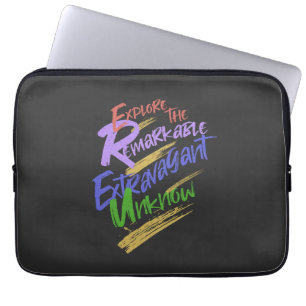 Erforschen Sie bemerkenswertes unbekanntes Extrava Laptopschutzhülle