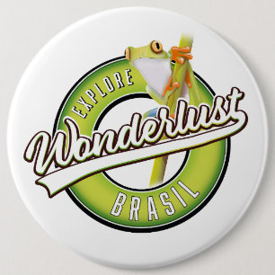 erforschen Sie Brazil Wunderlust Button