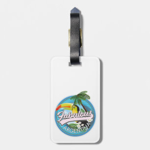 erforschen Sie das fabelhafte Argentinienlogo Gepäckanhänger