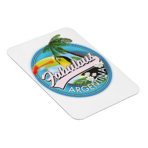 erforschen Sie das fabelhafte Argentinienlogo Magnet