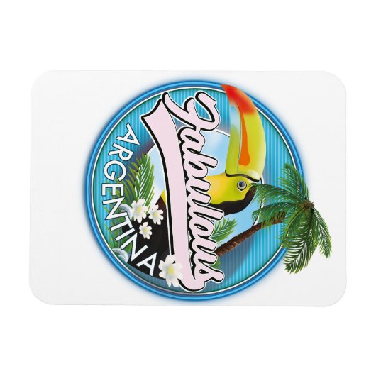 erforschen Sie das fabelhafte Argentinienlogo Magnet (Horizontal)