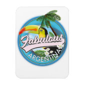 erforschen Sie das fabelhafte Argentinienlogo Magnet (Vertikal)