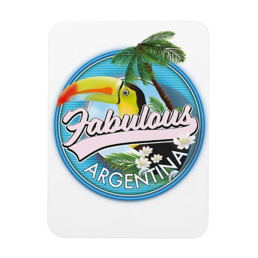erforschen Sie das fabelhafte Argentinienlogo Magnet (Vertikal)