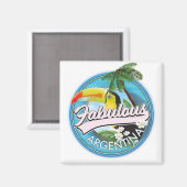 erforschen Sie das fabelhafte Argentinienlogo Magnet (Vorderseite/Rückseite)