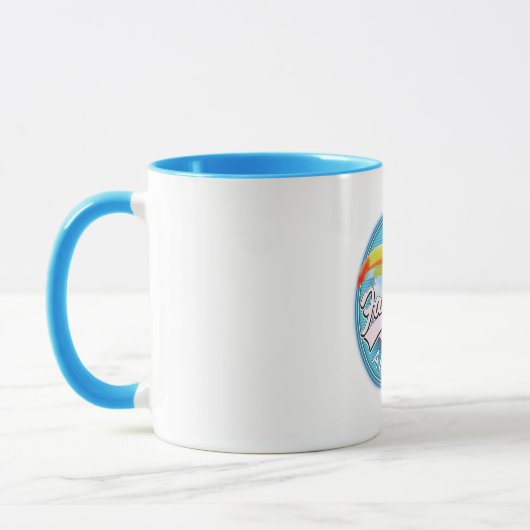 erforschen Sie das fabelhafte Argentinienlogo Tasse (Links)