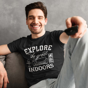 Erforschen Sie das große zuhause T-Shirt