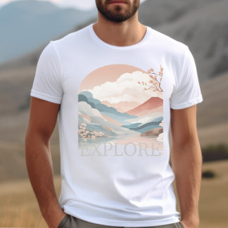 Erforschen Sie das Reiseerlebnis Landscape Grafik T-Shirt