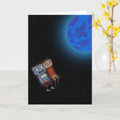 Erforschen Sie das Universum - Gruß-Karte Karte (Gelbe Blume)