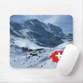 Erforschen Sie die Schweiz, Schweizer Szene, Karte Mousepad (Mit Mouse)