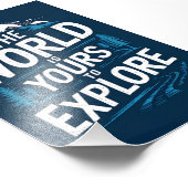 Erforschen Sie die Welt Fotodruck (Ecke)