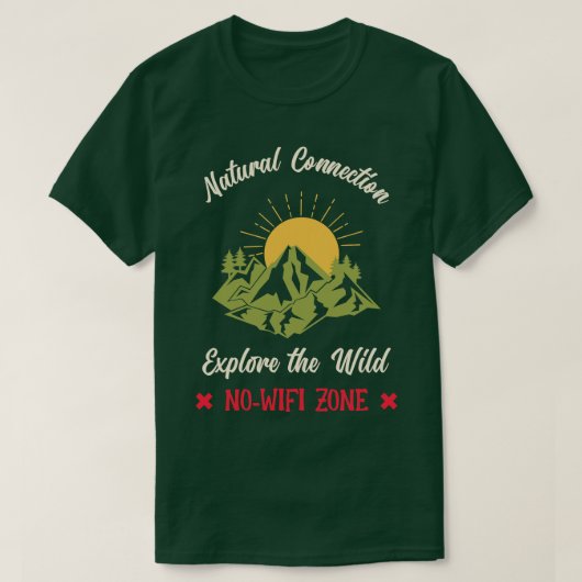 Erforschen Sie die wilde Natur ruft Outrsman T-Shirt (Design vorne)