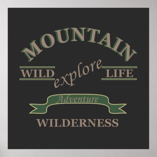 Erforschen Sie die Wildnis Poster (Vorne)