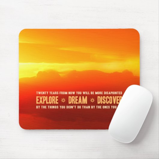 Erforschen Sie. Traum. Entdecken Sie Mousepad (Mit Mouse)