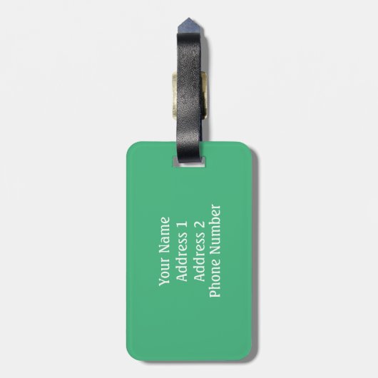 Erforschen Sie (Yellowstone N.P.) Gepäckanhänger (Rückseite vertikal)