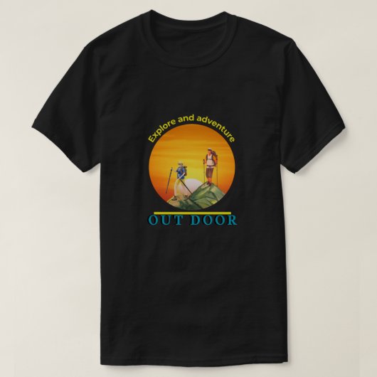 erforschen und entdecken T-Shirt (Design vorne)