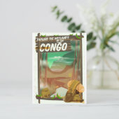 Erforschung der Feuchtgebiete im Kongo Postkarte (Stehend Vorderseite)