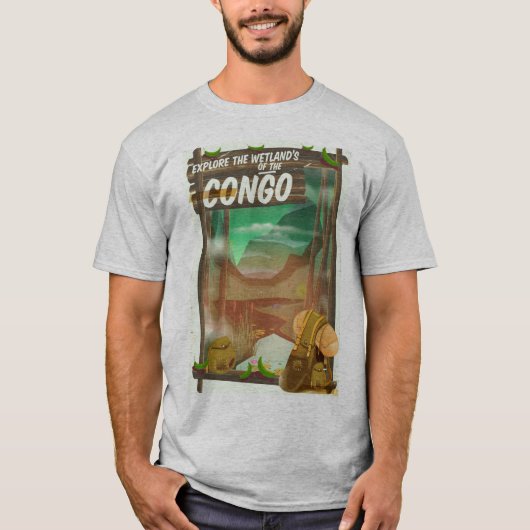 Erforschung der Feuchtgebiete im Kongo T-Shirt (Vorderseite)