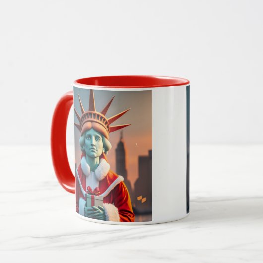 Erforschung der Freiheitsstatue des NYC Tasse (Vorderseite Links)