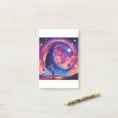 "Erforschung der Gravitationskräfte: Eine Zaazalpe Post-it Klebezettel (Auf Schreibtisch)