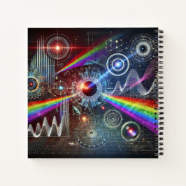 Erforschung der Wissenschaft von Licht und Interfe Notizblock