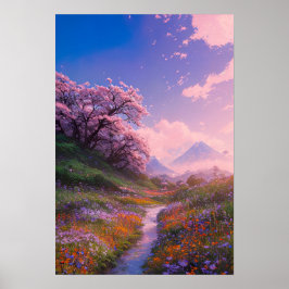 Erforschung des Bereichs der Blume Poster