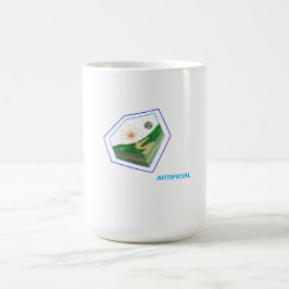 Erforschung des Schnittbildes künstlicher Kunst Kaffeetasse