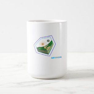 Erforschung des Schnittbildes künstlicher Kunst Kaffeetasse