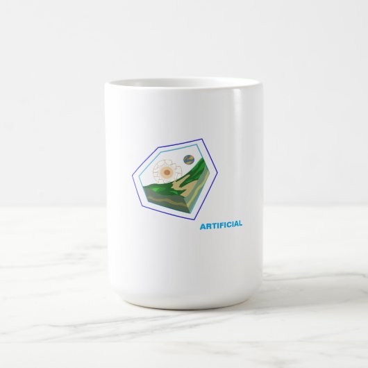 Erforschung des Schnittbildes künstlicher Kunst Kaffeetasse (Mittel)