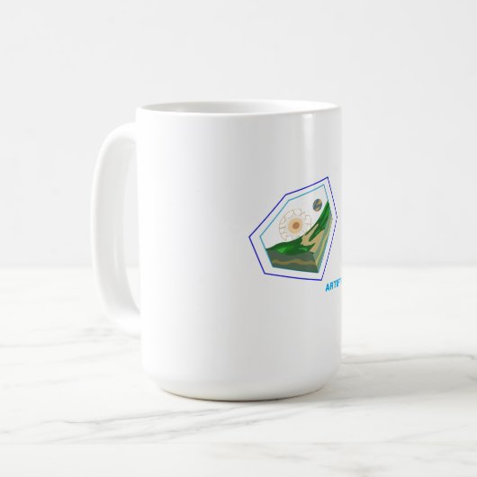 Erforschung des Schnittbildes künstlicher Kunst Kaffeetasse (Vorderseite Links)