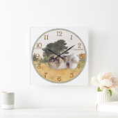 Erforschung des Ufers Quadratische Wanduhr (Zuhause)